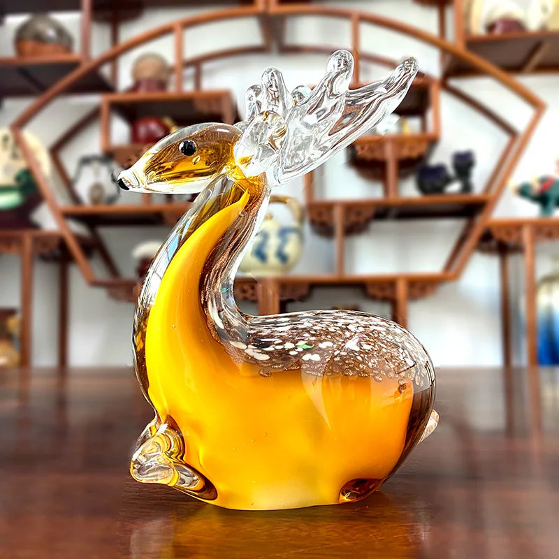 Mira 24 Types Handmade Crystal Sika Deer Figurines