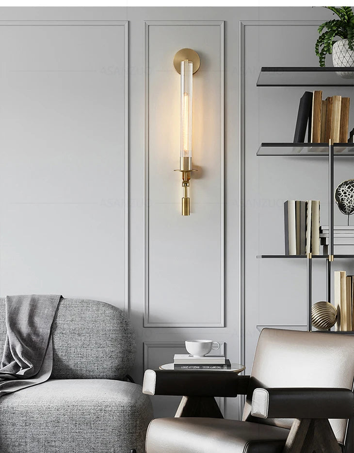 Home Deco Post Modern Retro Glass Wall Lamp