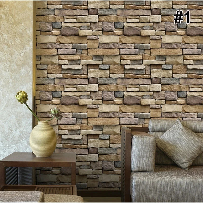 Sophia's Fashion Vintage Brick Stone Wallpaper