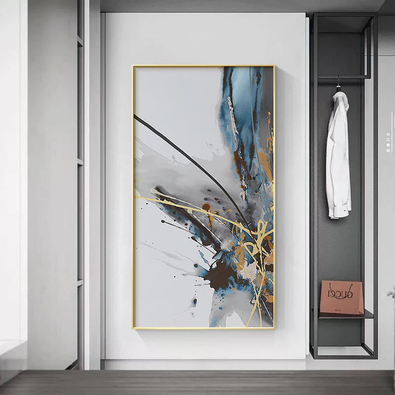 Giuliana Style Ink Abstract Canvas Painting
