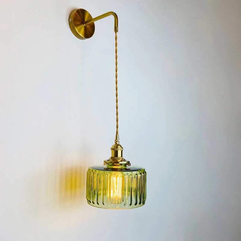 Home Deco Nordic Adjustable Glass Bedside Wall Lamp