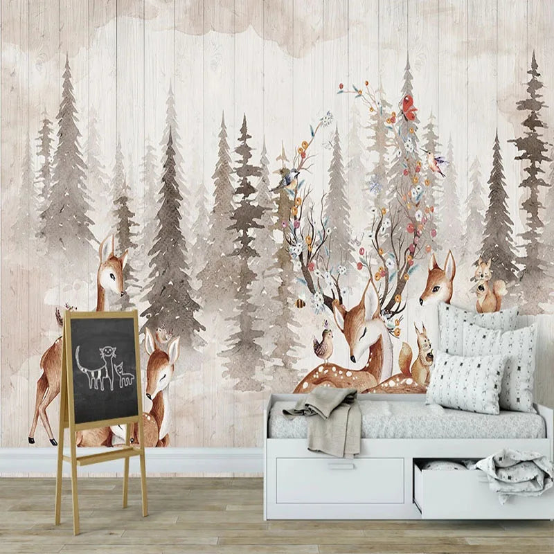 Gianna's Custom Mural Wallpaper: Transform Your Space with Vintage Elk