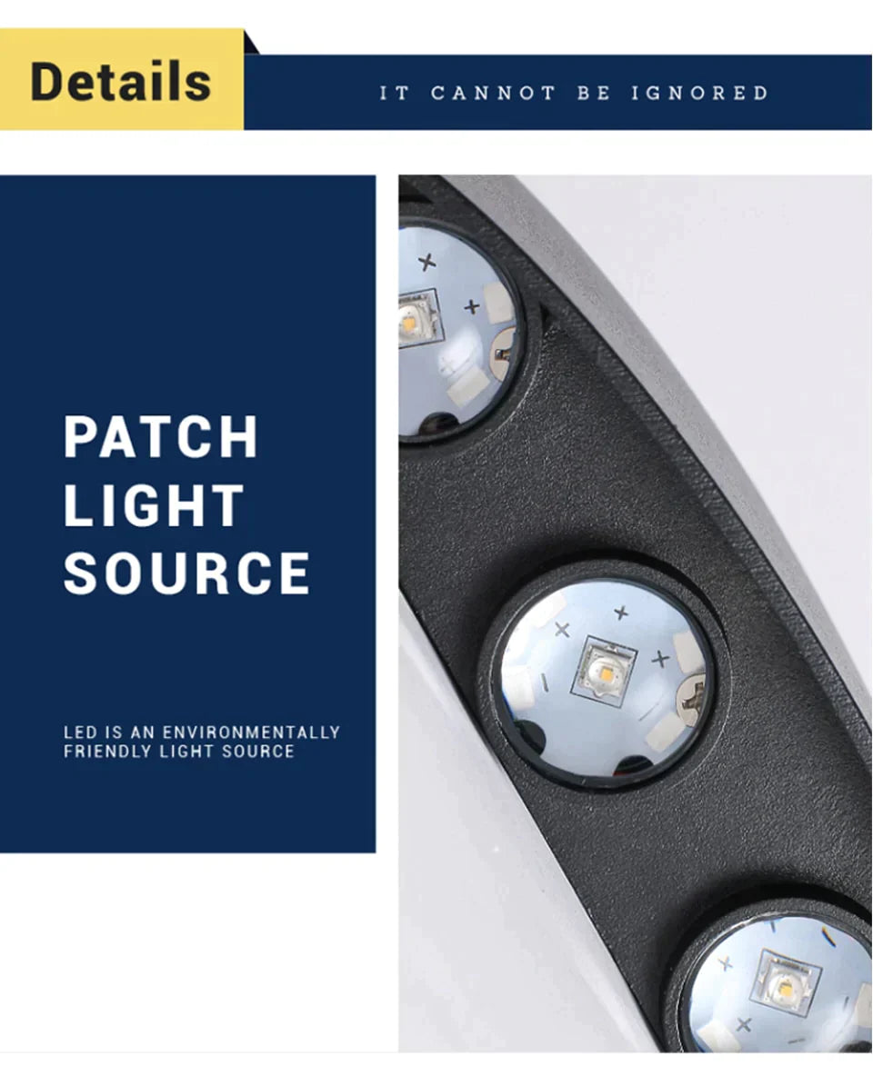 Lampe LED d'extérieur étanche IP65, en aluminium, haut et bas, pour jardin, véranda, éclairage Blaker, 110/220V