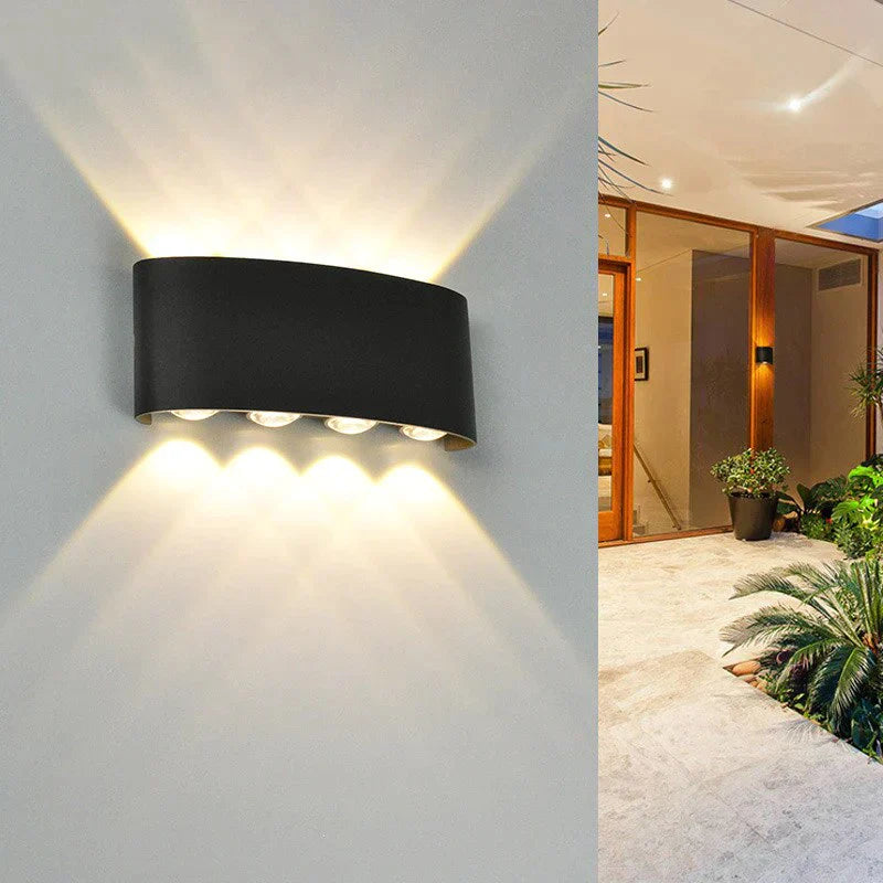 Lampe LED d'extérieur étanche IP65, en aluminium, haut et bas, pour jardin, véranda, éclairage Blaker, 110/220V