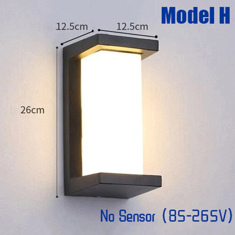 Moderne Outdoor Wandlamp Waterdichte IP65 Motion Sensor Led Verlichting 18W 30W Veranda Lichten Balkon Tuin Outdoor Straat Verlichting