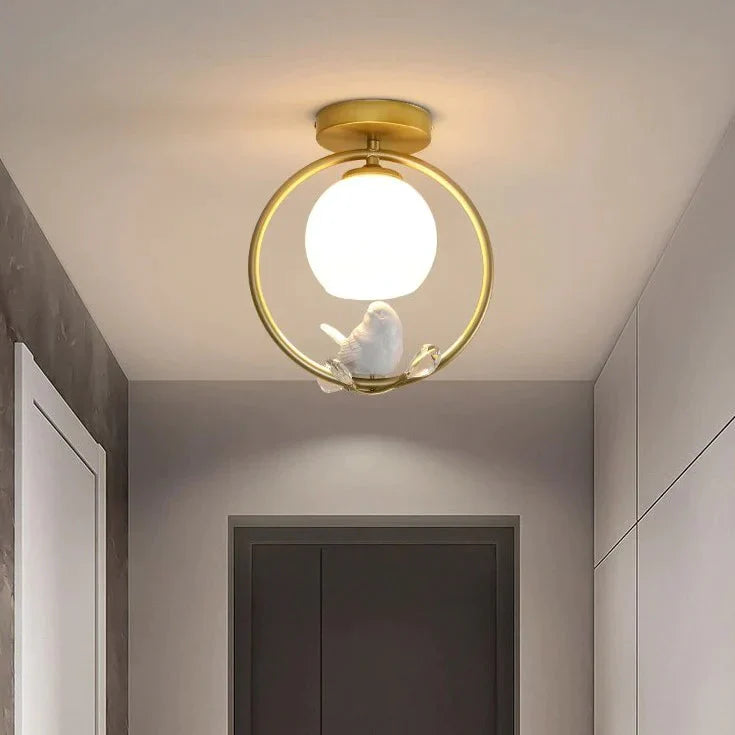 Plafonnier LED pour couloir en forme d'oiseau d'Europe du Nord