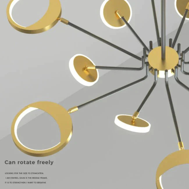 Plafonnier de salon moderne et simple de luxe