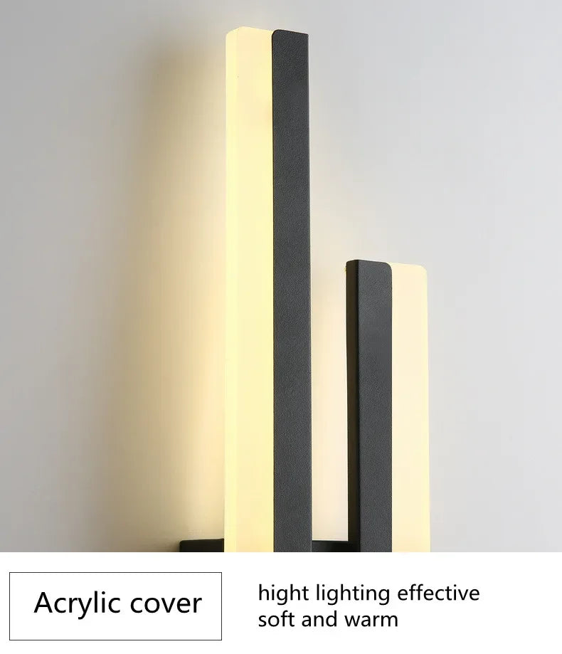 Home Deco Copper Line Acrylic Wall Lamp