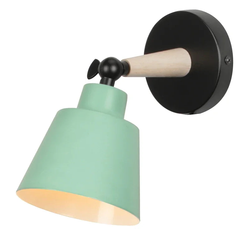 Home Deco Nordic Wooden Wall Lamp