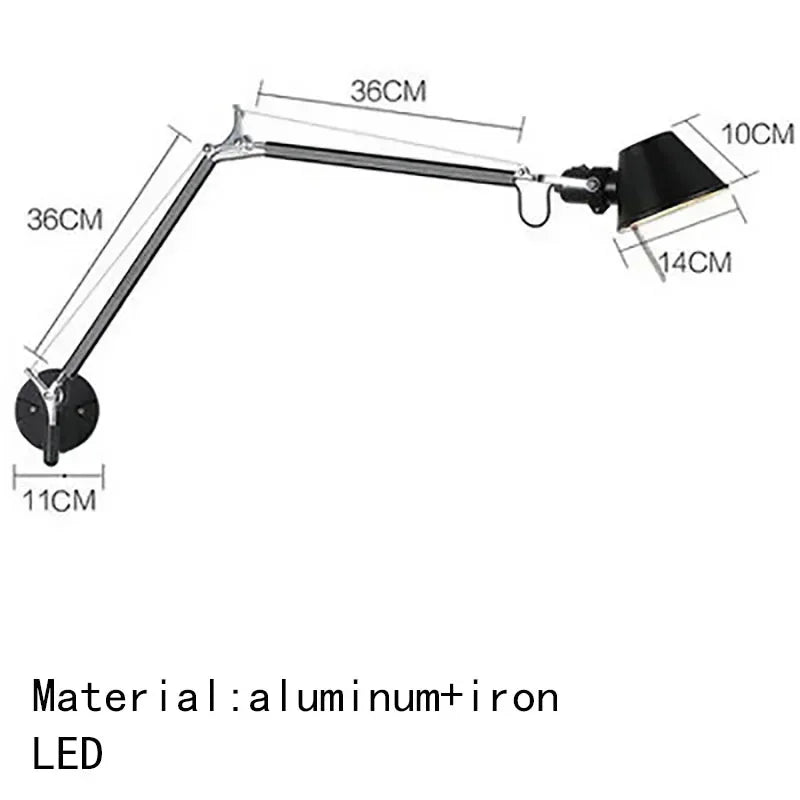 Home Deco Italian Long Arm LED Wall Lamp