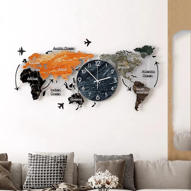 Daphne Luxury LED Wall Clock – Futuristic Xenomorph-Inspired Interior Accent