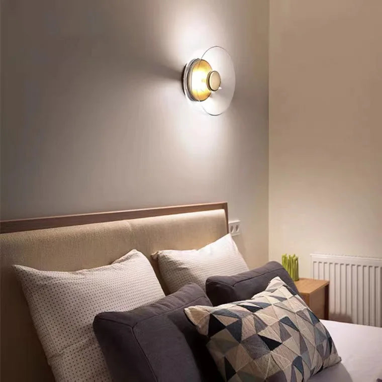 Home Deco Modern Glass Bowl Hanging Wall Lamp