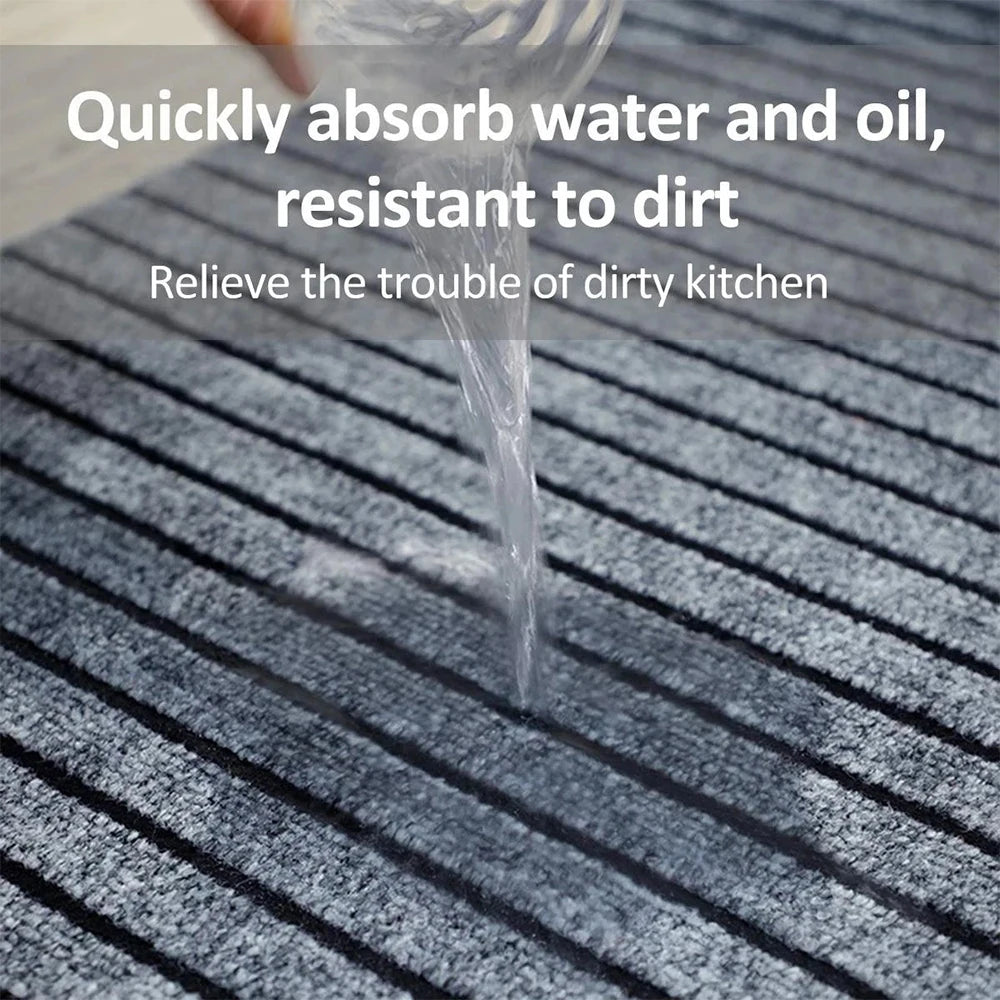 Laney Non-Skid Washable Stripe Carpet