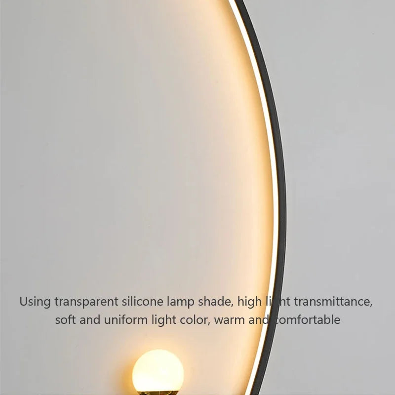 Home Deco Modern LED Moon Wall Lamp