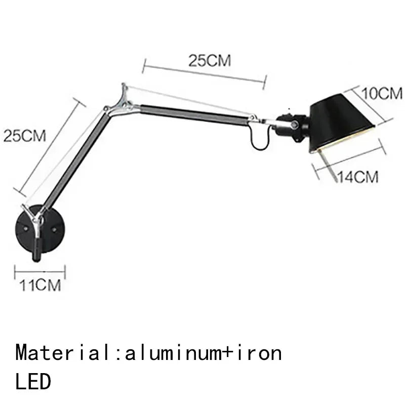 Home Deco Italian Long Arm LED Wall Lamp