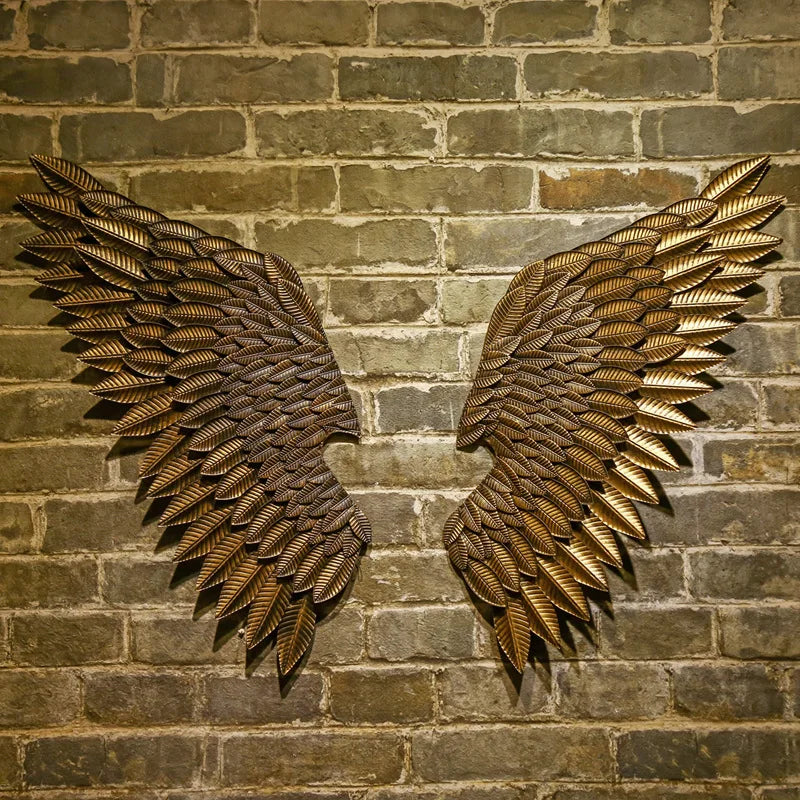 Décoration murale rétro Ailes d'ange Lily 110 cm