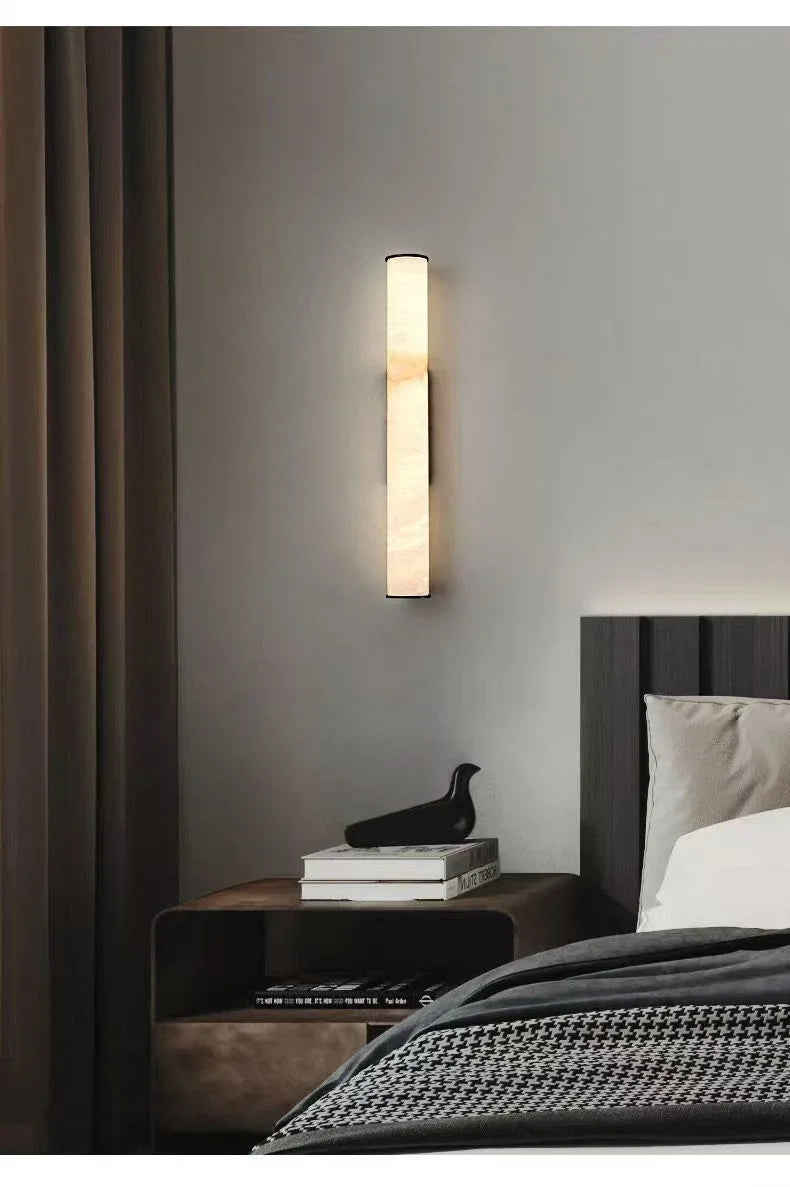 Home Deco Modern Copper Marble Wall Lamp