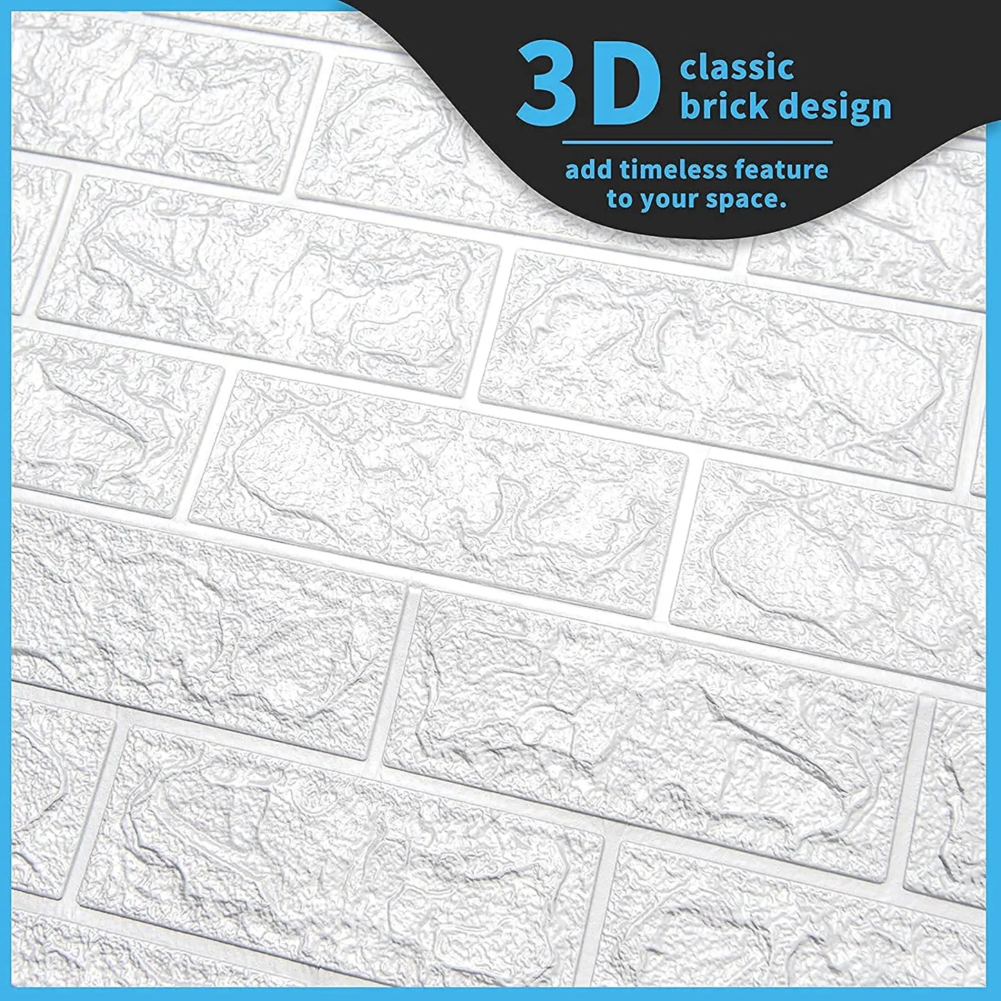 Emma's 20pcs 3D Wallpaper Brick Pattern Wall Stickers: Elevate Your Living Space