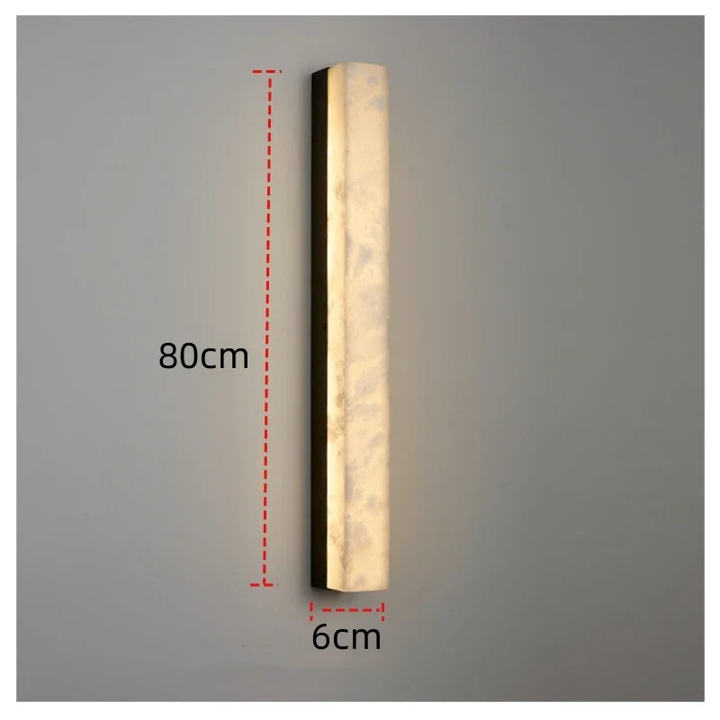 Home Deco Marble Copper Body Wall Lamp