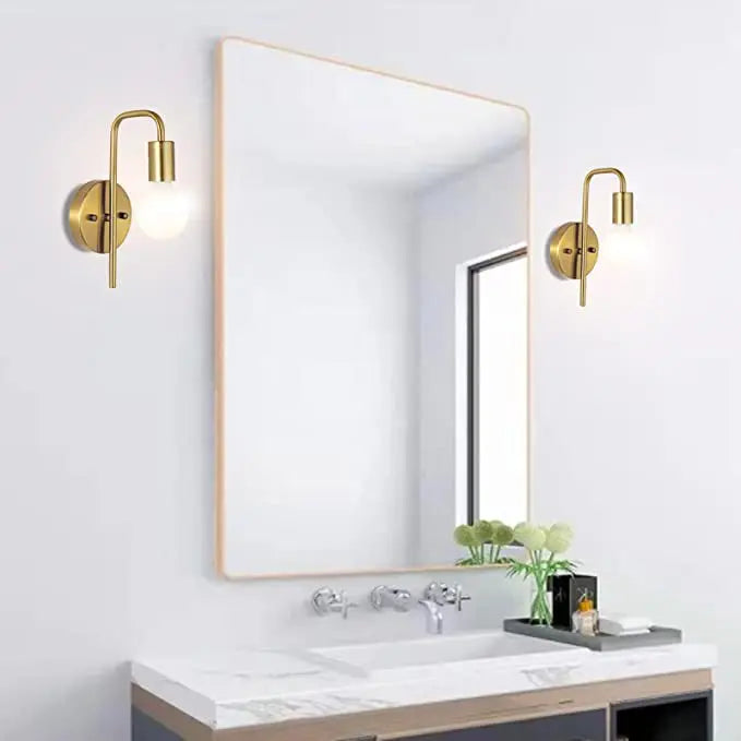 Home Deco Retro Gold Black Wall Lamp