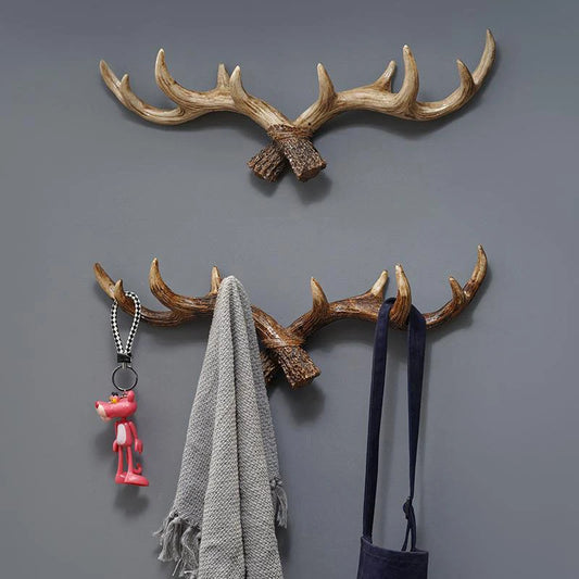 Natalie's Nordic Vintage Deer Horn Decorative Hook