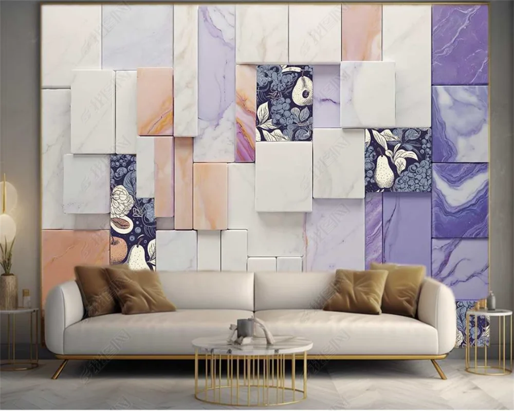 Ella's Customized Modern Chinese Abstract Art Wallpaper: Elevate Your Home Decor