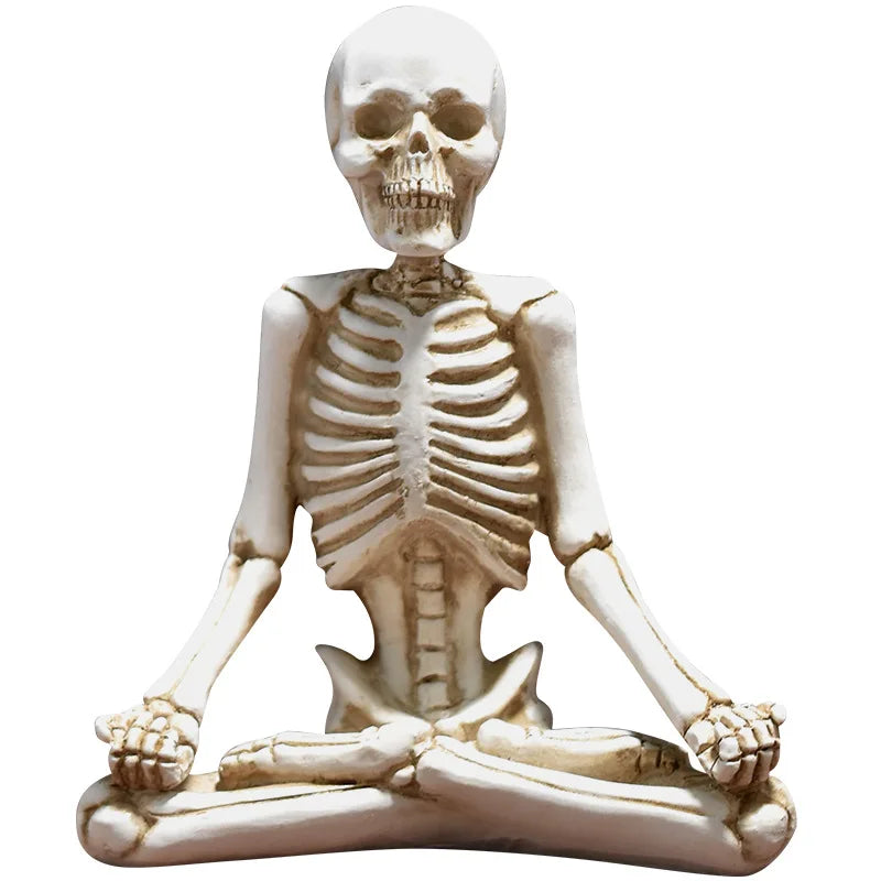 Figurines de squelettes humains gothiques de Violet