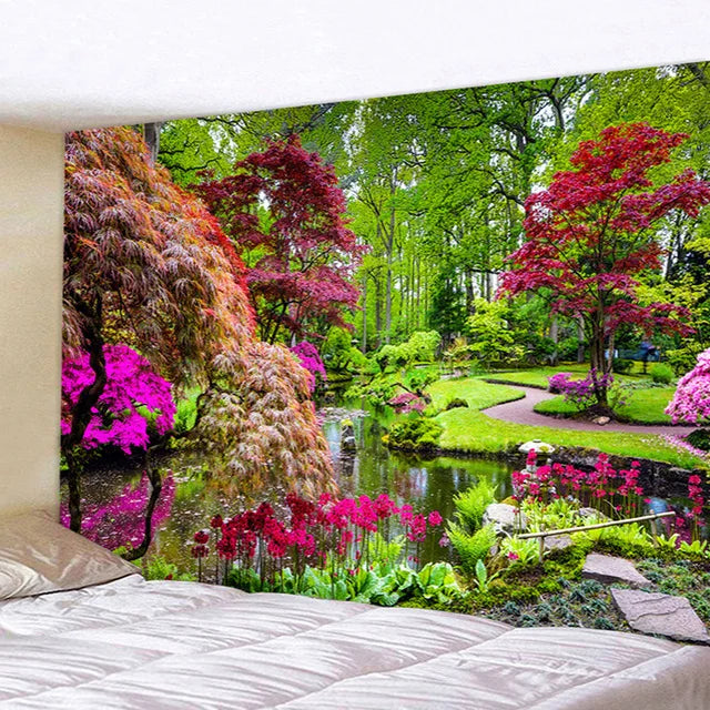 Ella's Beautiful Sea Beach Landscape Tapestry