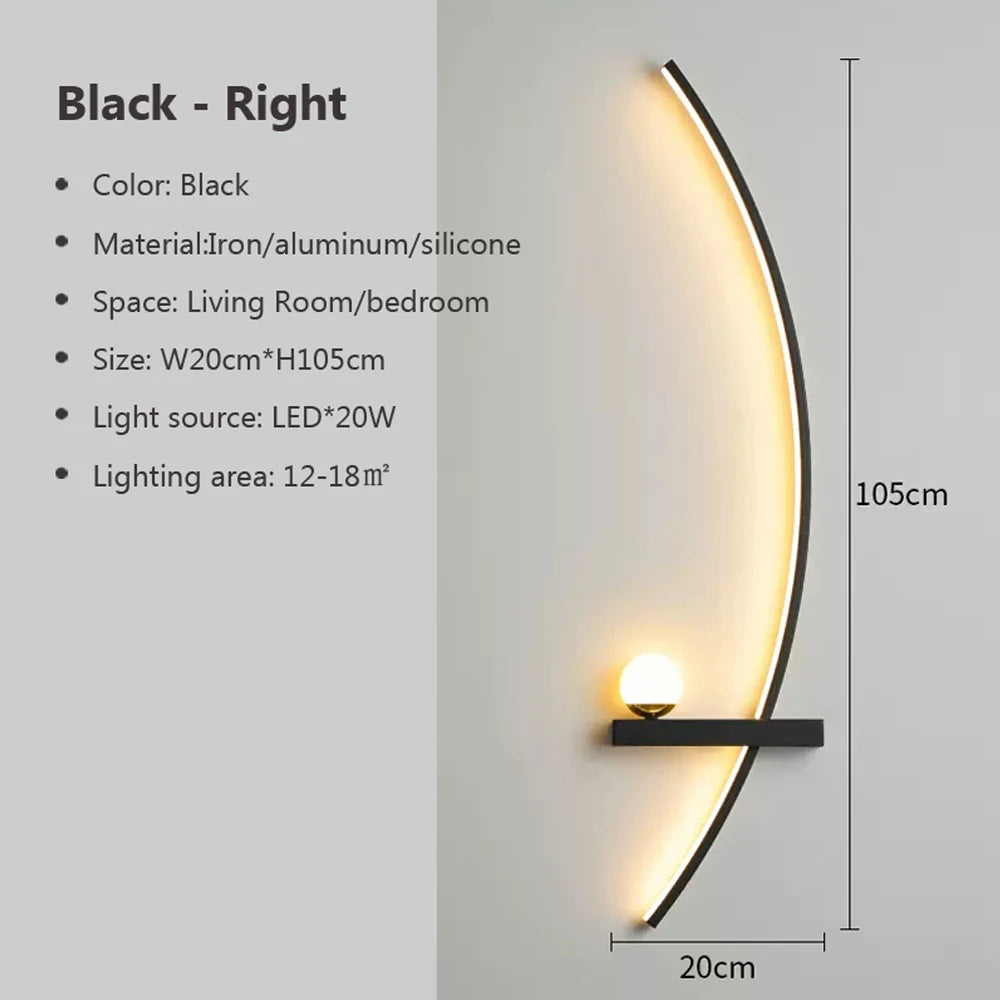 Home Deco Modern LED Moon Wall Lamp