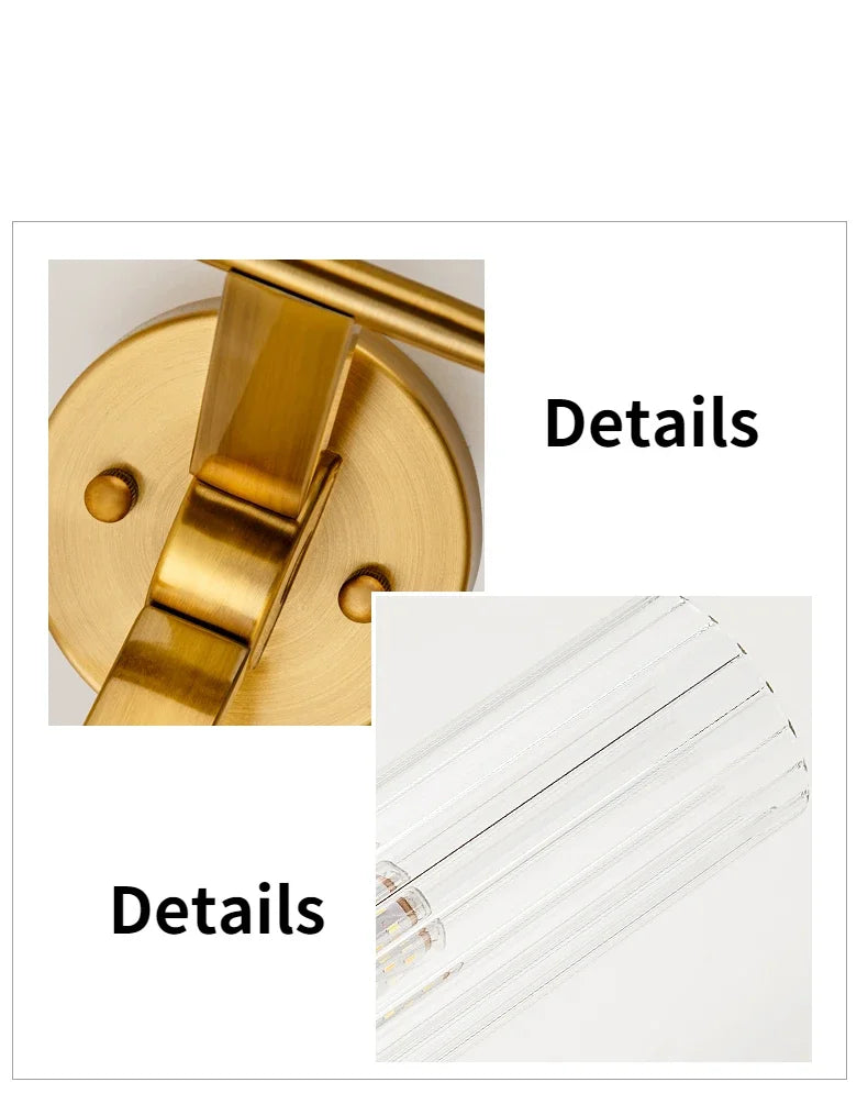 Home Deco Minimalist Glass LED Wall Lamp