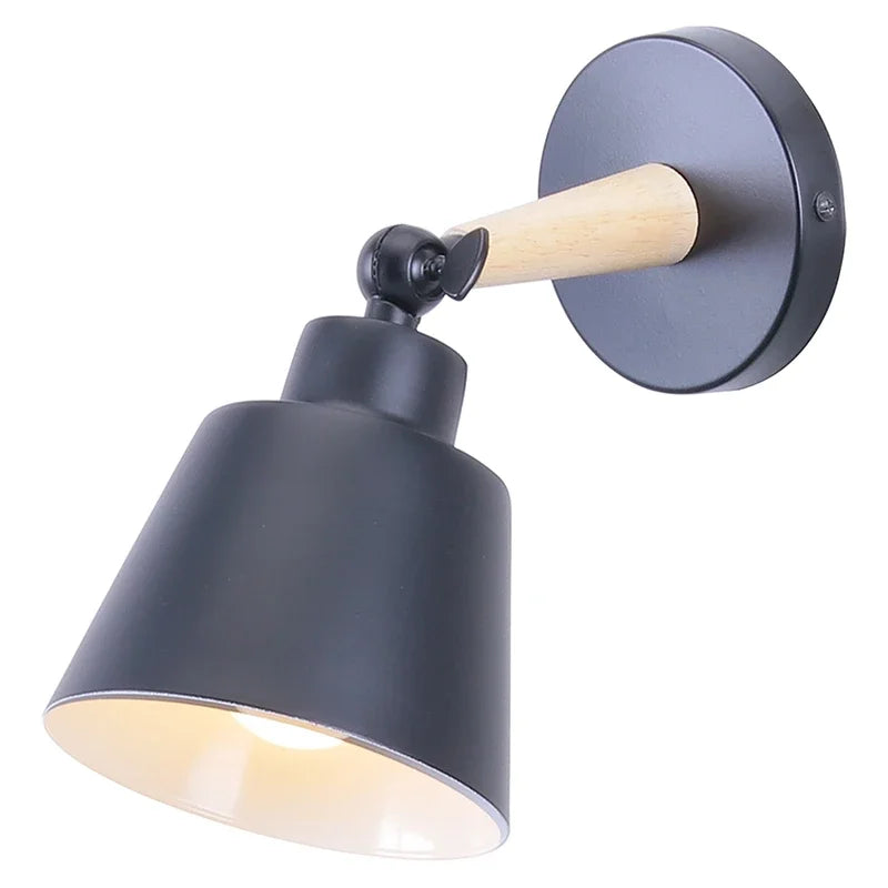 Home Deco Nordic Wooden Wall Lamp