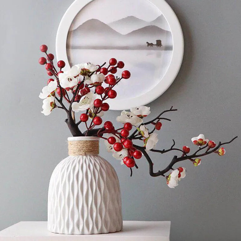 Vase en céramique imitation moderne Kelsey : une élégance sans effort pour votre maison