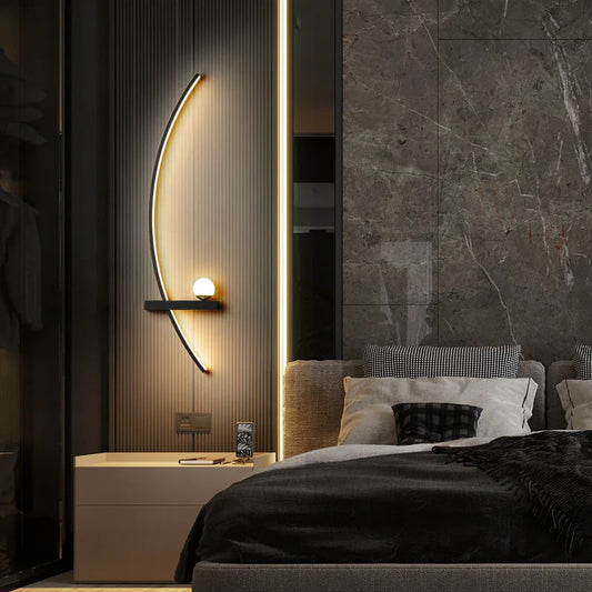 Home Deco Modern LED Moon Wall Lamp