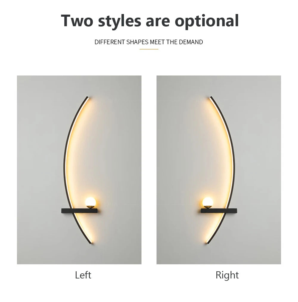 Home Deco Modern LED Moon Wall Lamp