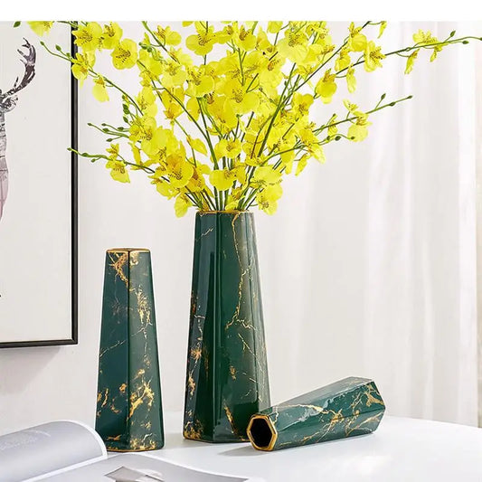 Jayleen Marbling Ceramics Desktop Vase