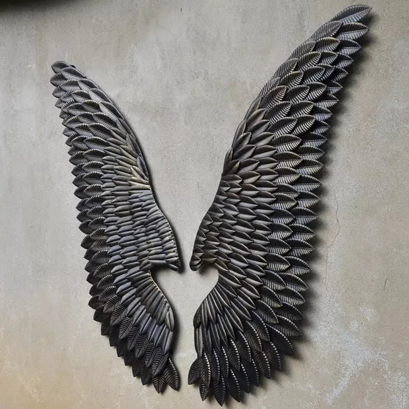 Décoration murale rétro Ailes d'ange Lily 110 cm