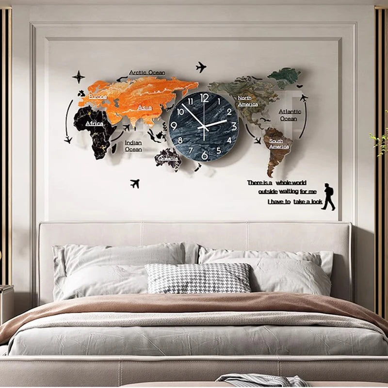 Daphne Luxury LED Wall Clock – Futuristic Xenomorph-Inspired Interior Accent