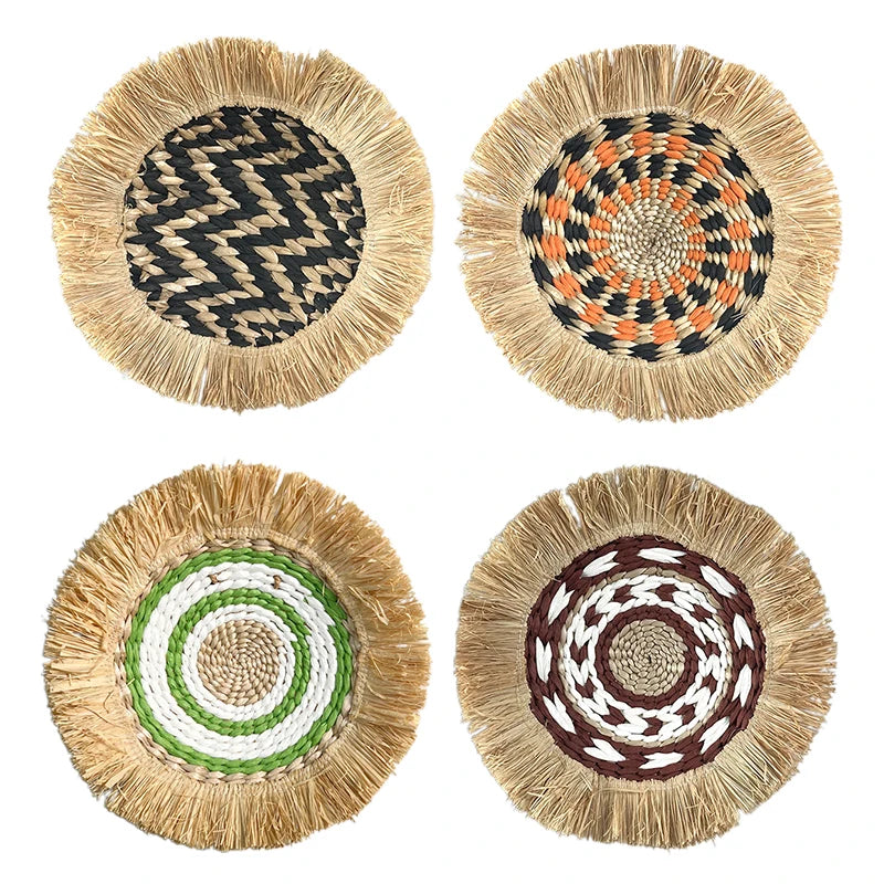 Itzayana Moroccan Style Grass Woven Wall Decor