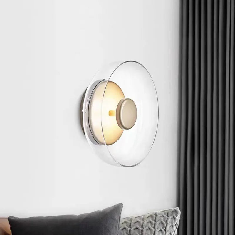 Home Deco Modern Glass Bowl Hanging Wall Lamp