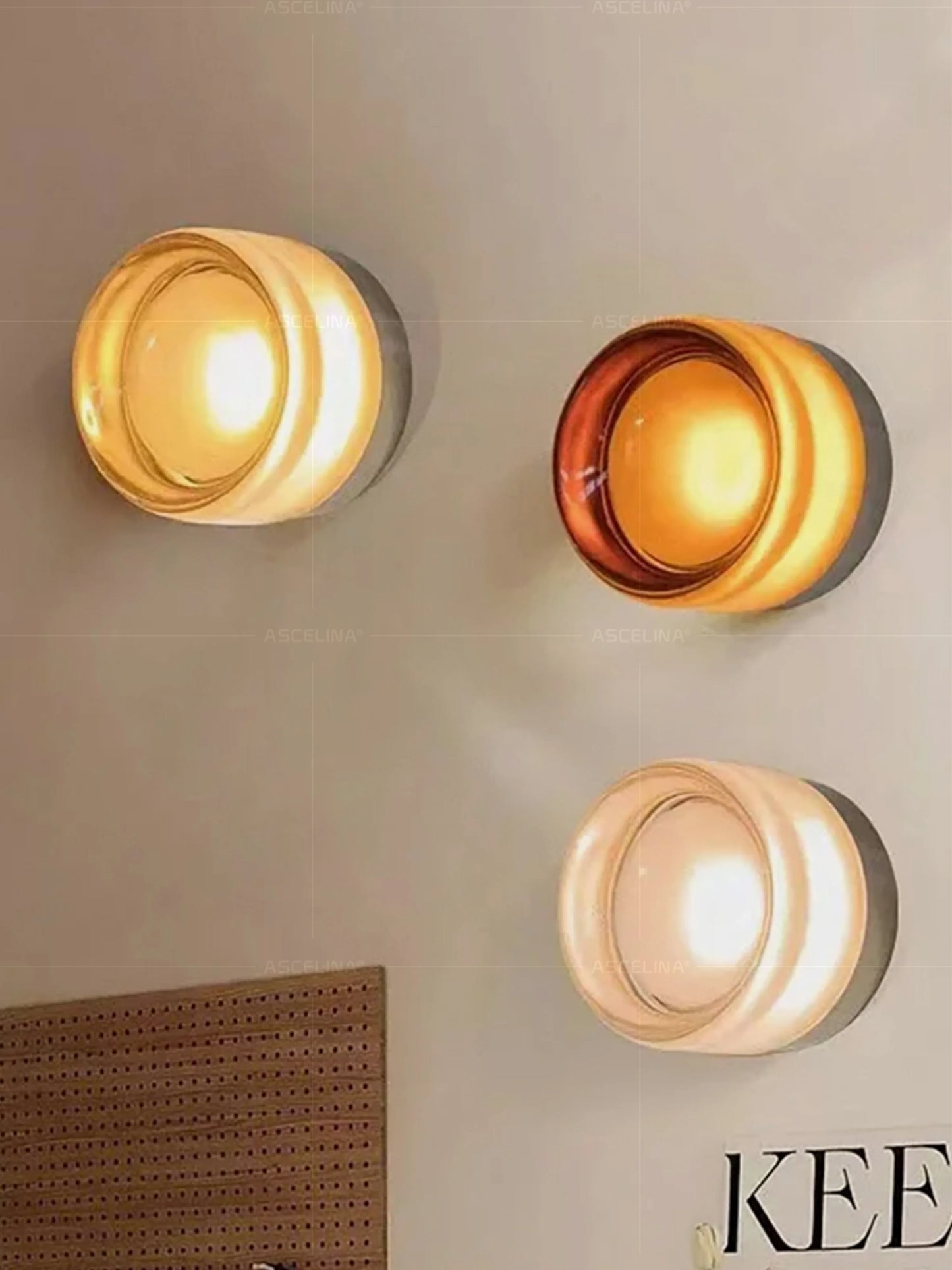 Home Deco Nordic Round Glass Wall Light