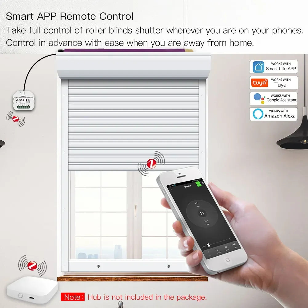 Avery's Moes ZigBee Smart RF433 Curtain Switch Module
