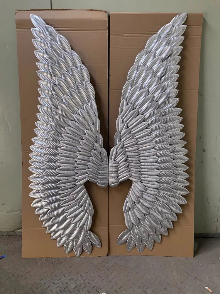 Décoration murale rétro Ailes d'ange Lily 110 cm