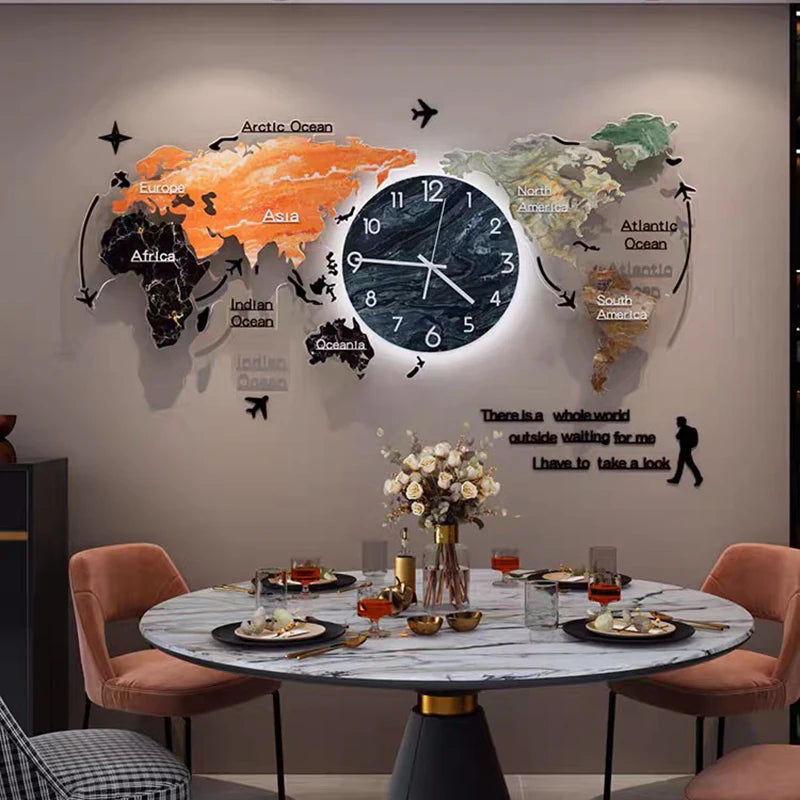 Daphne Luxury LED Wall Clock – Futuristic Xenomorph-Inspired Interior Accent