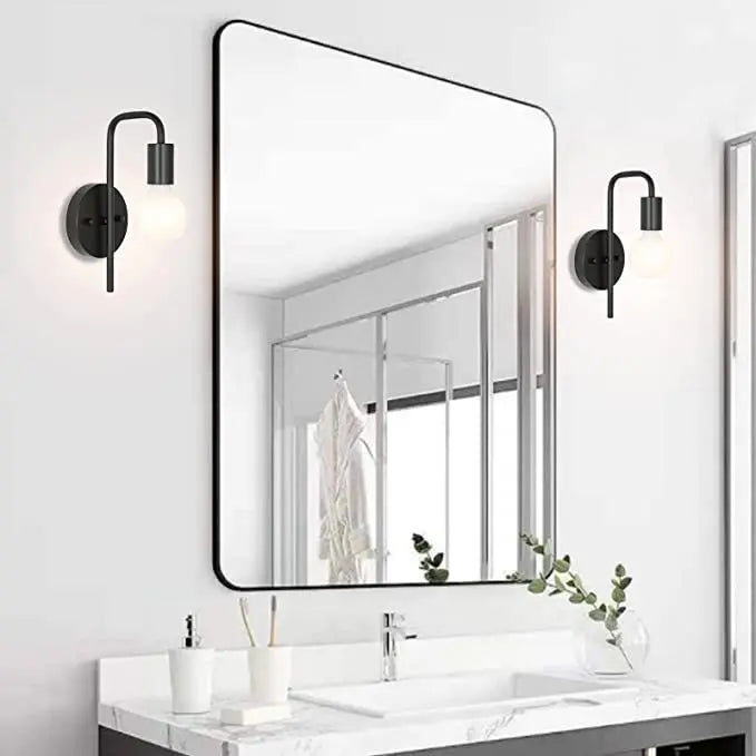 Home Deco Retro Gold Black Wall Lamp