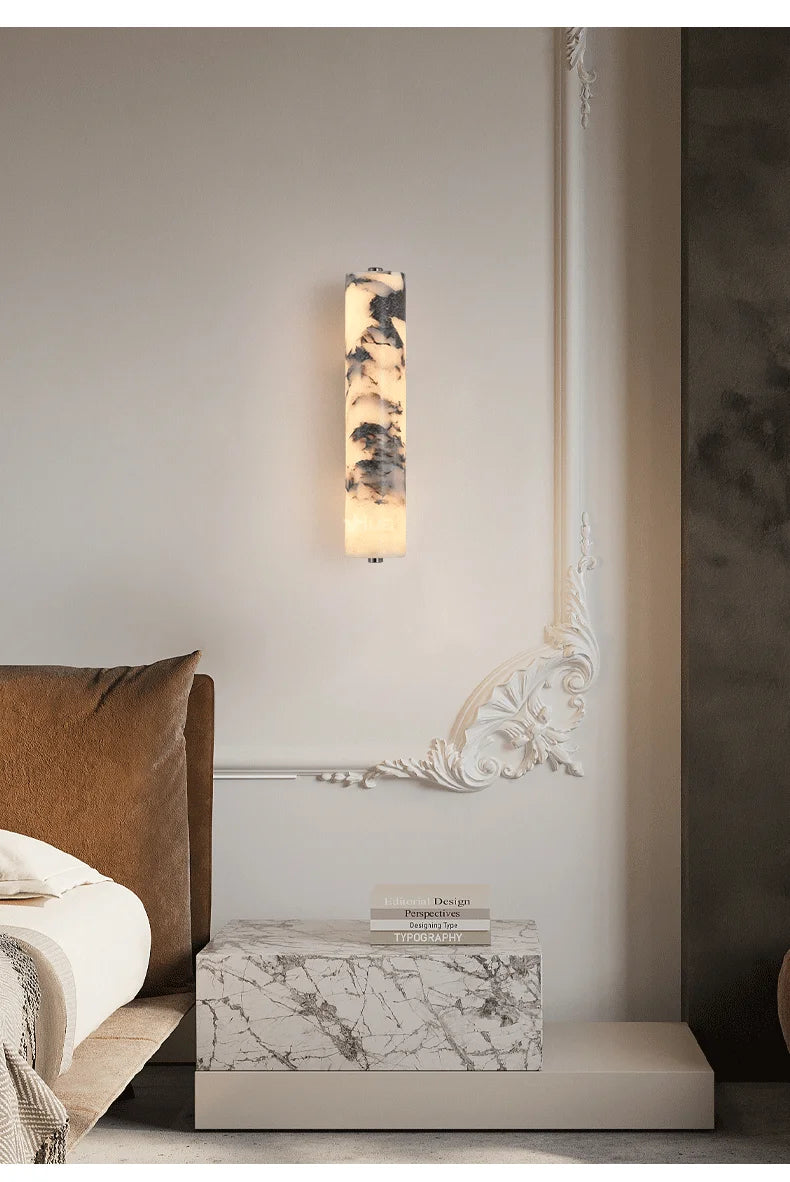 Home Deco Italian Black Marble Wall Lamp