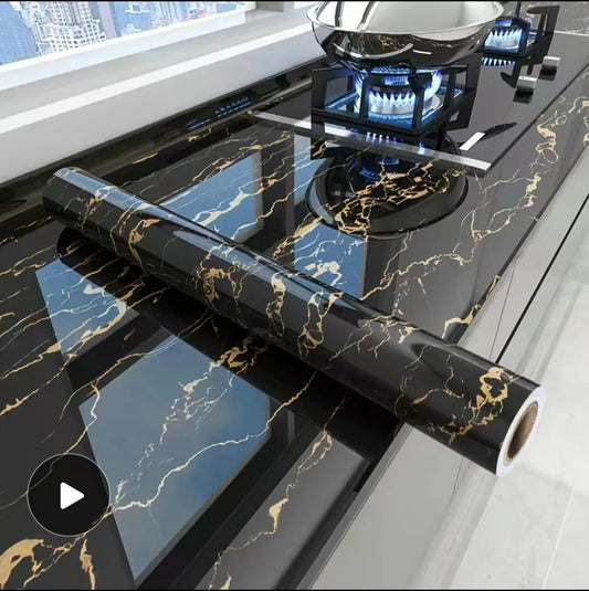 Kinsley's 6M Vinyl Oil Proof Marble Wallpaper
