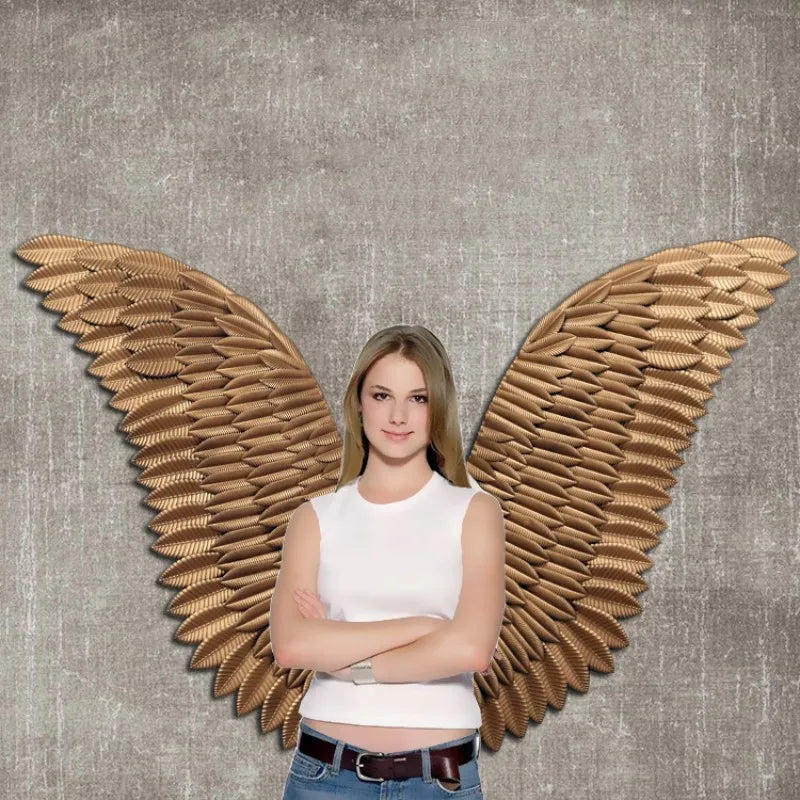 Décoration murale rétro Ailes d'ange Lily 110 cm