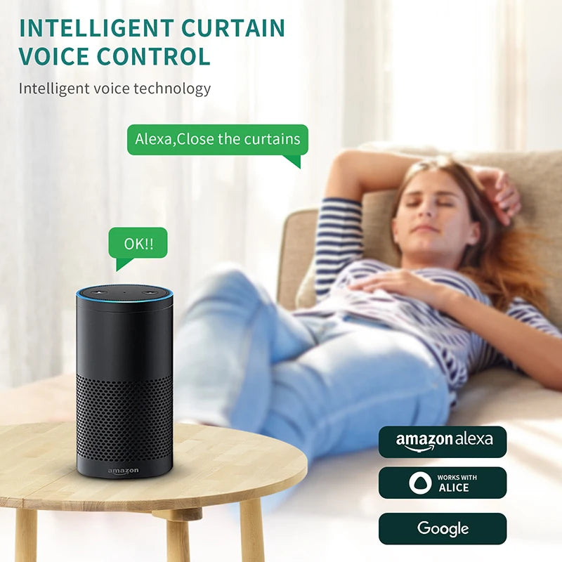 Hazel's Tuya Latest Generation Zigbee Electric Smart Curtain Motor