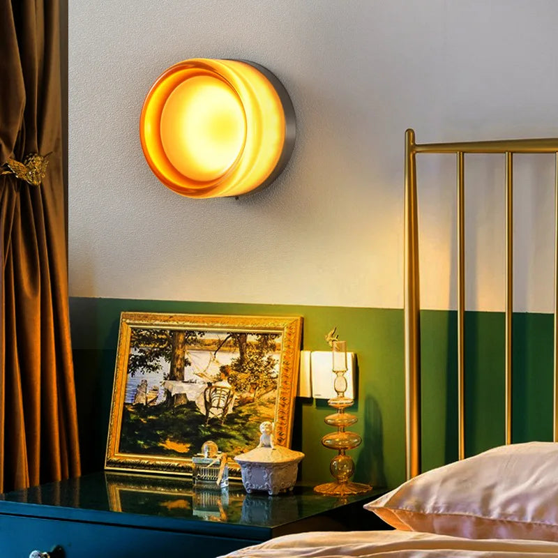 Home Deco Nordic Round Glass Wall Light