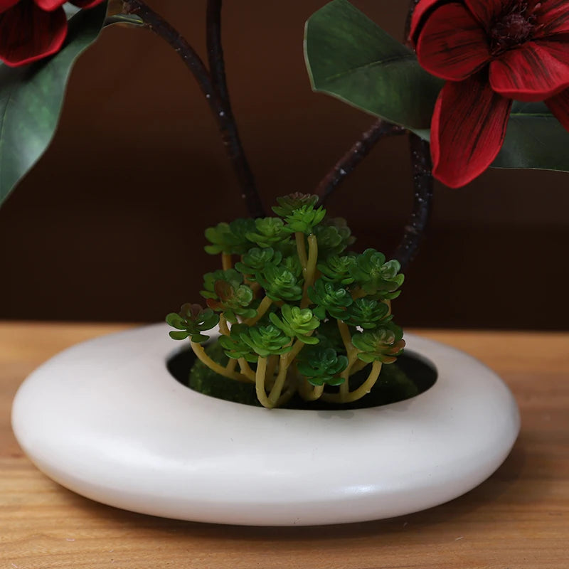 Ensemble de vases en céramique modernes Azariah Magnolia